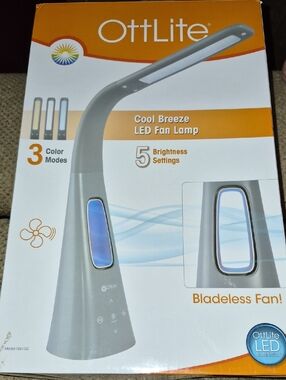 Cool Breeze LED Fan Lamp - Gray